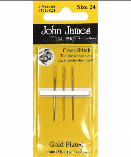Gold Plated John James Tapestry Needles