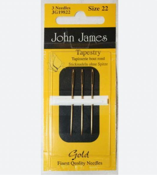 Gold Plated John James Tapestry Needles
