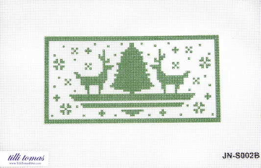 Green Christmas Reindeer