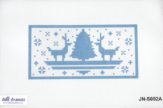 Blue Christmas Reindeer