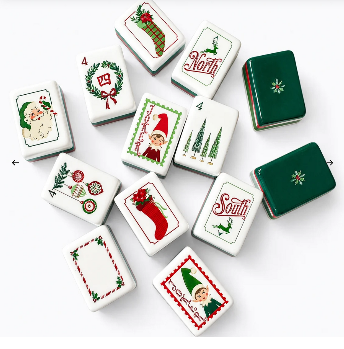 Dear Santa Mahjong Tile Set