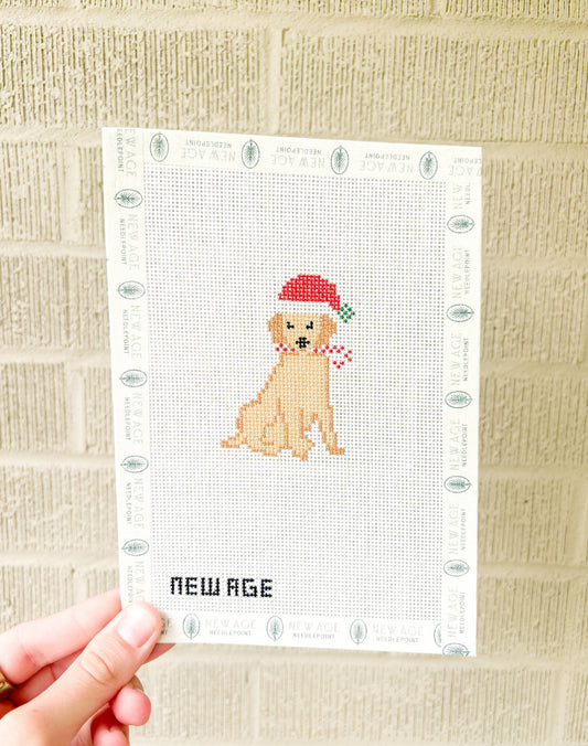 Christmas Golden Retriever Canvas