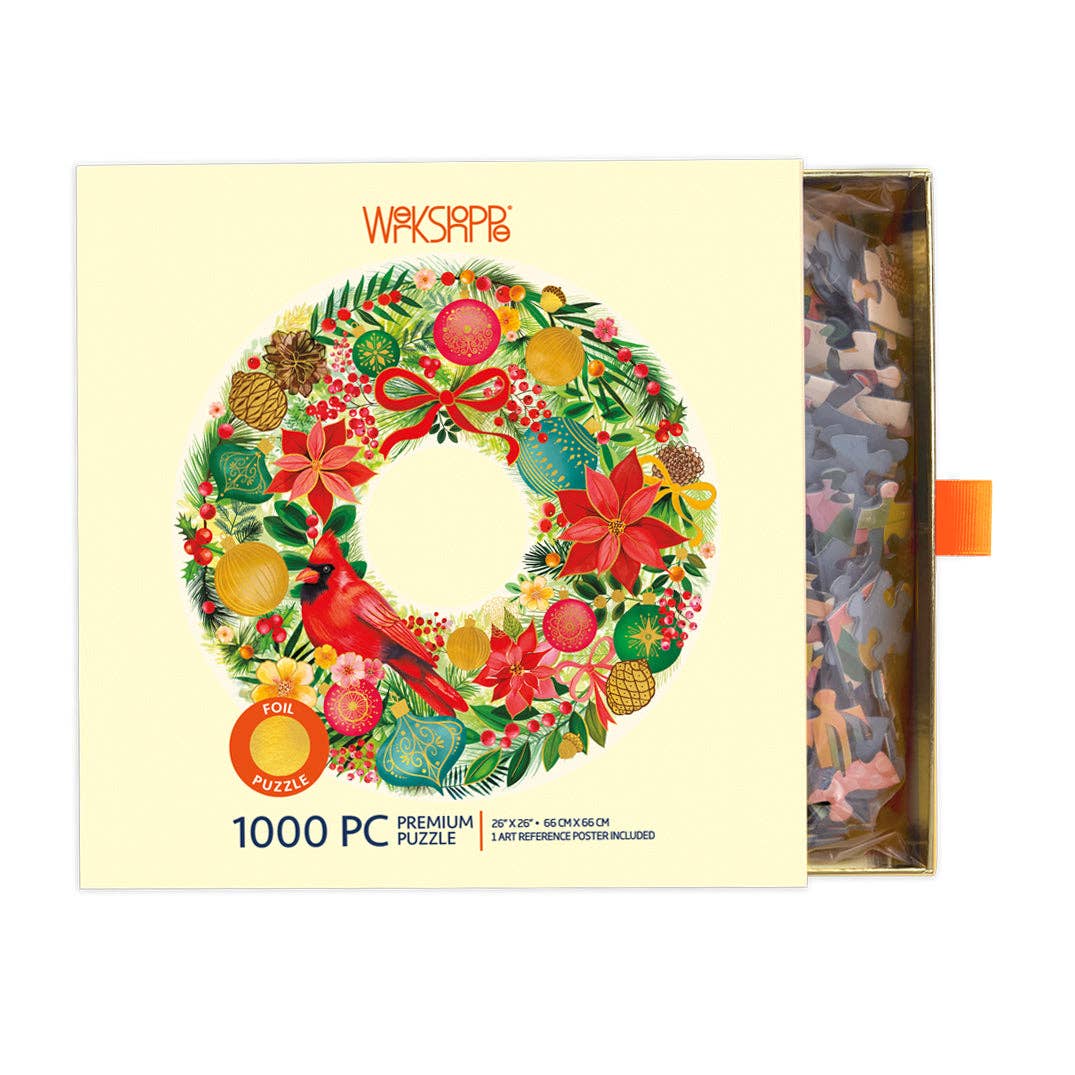 Holiday Wreath 1000 Piece Christmas Puzzle
