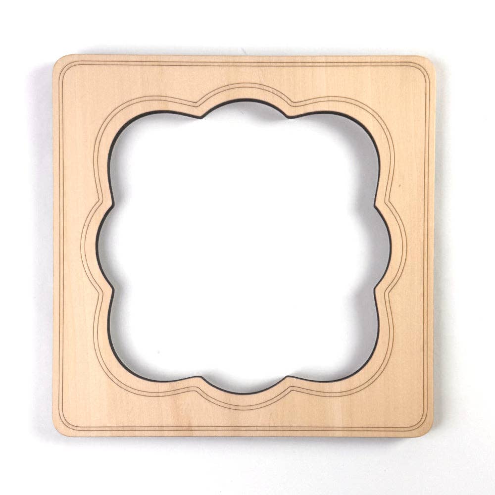 Fancy Square 7" x 7" Needlepoint Stretcher Frame