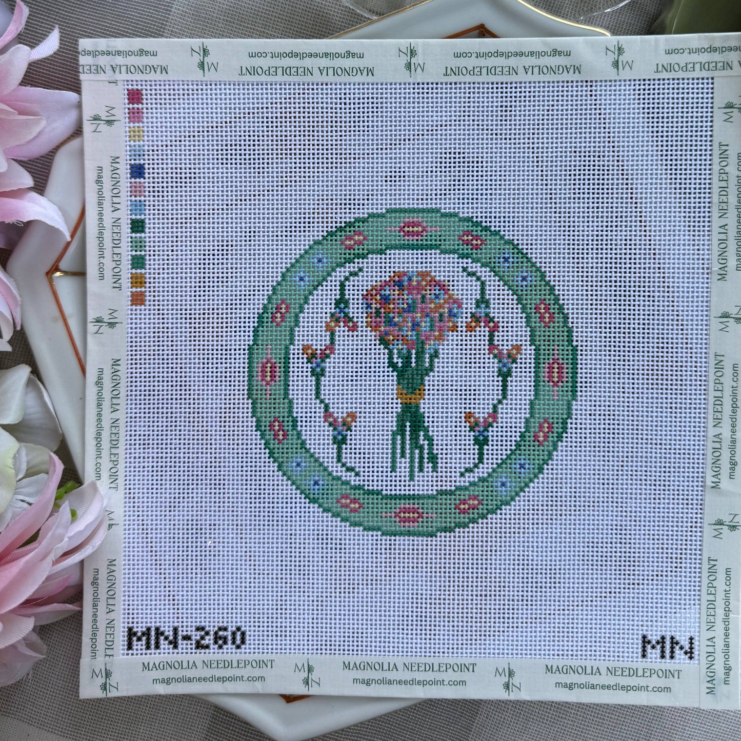 Fresh Cut Blooms Plate Canvas
