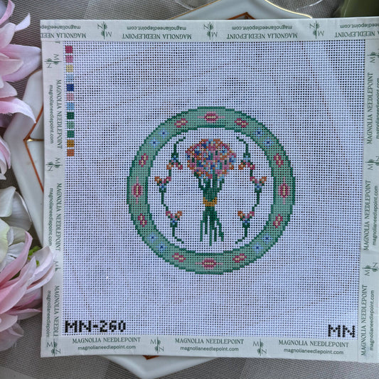 Fresh Cut Blooms Plate Canvas