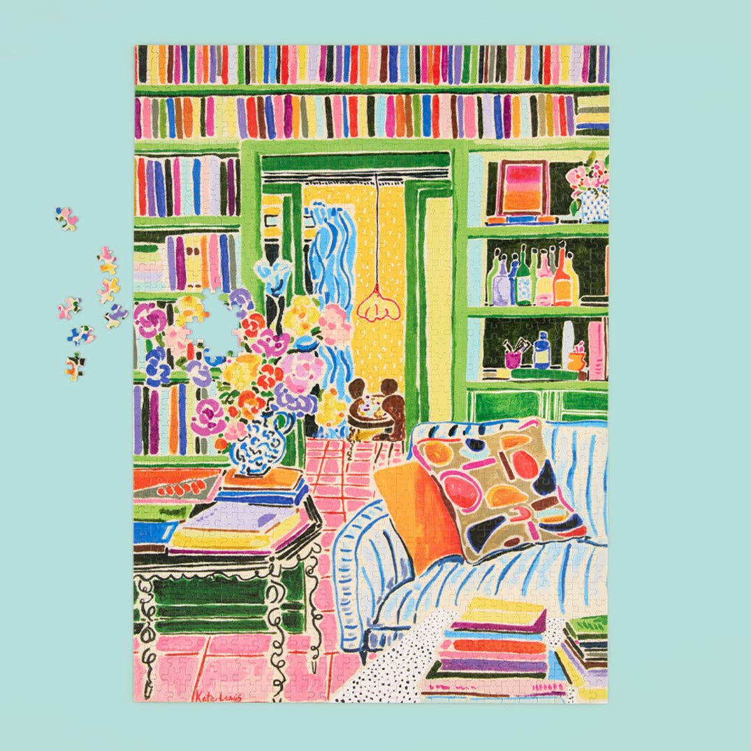 Books & Bouquets 1000 Piece Puzzle, Mother's Day Gift