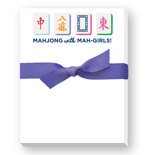 MAHJONG WITH MAH-GIRLS MINI NOTEPAD