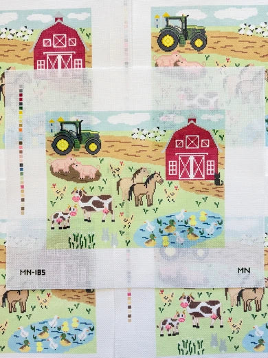 Barnyard Farm Scene