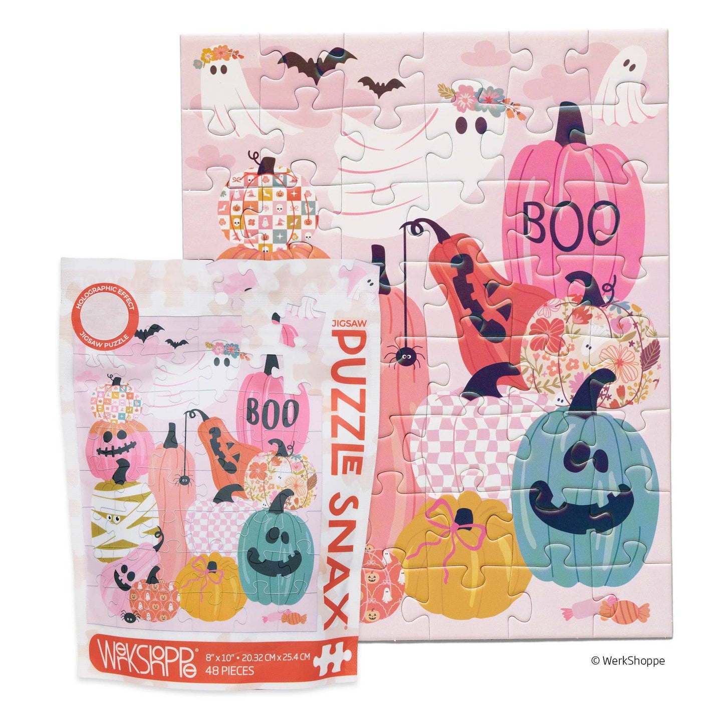 Pumpkin Party 48 Piece Kids Halloween Puzzle Snax