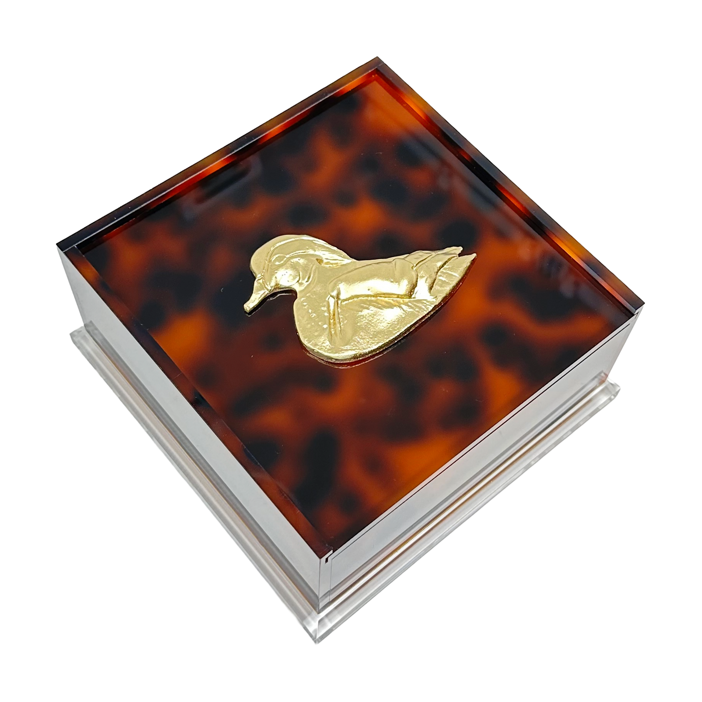 Wood Duck Cocktail Napkin Box