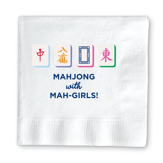 MAHJONG COCKTAIL NAPKINS