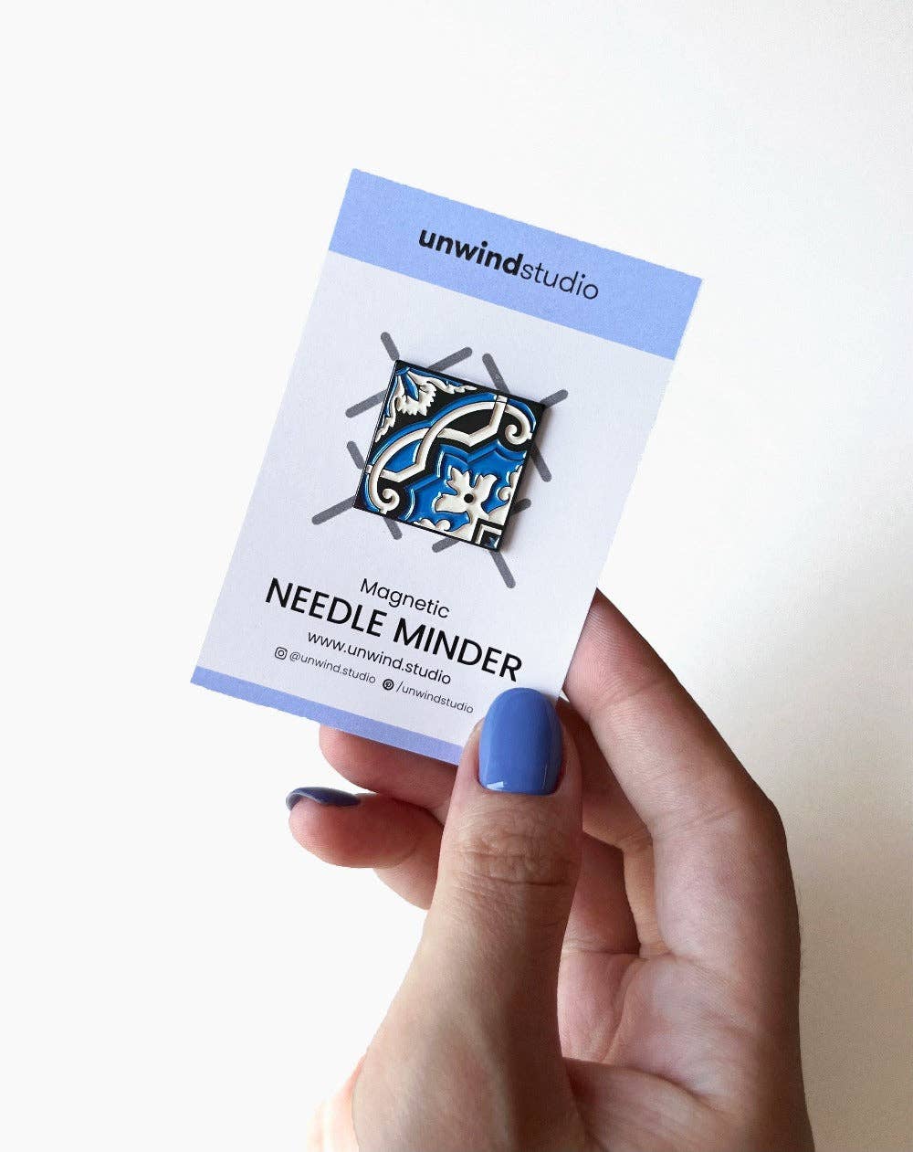 Needle Minder Portuguese Tile Magnet