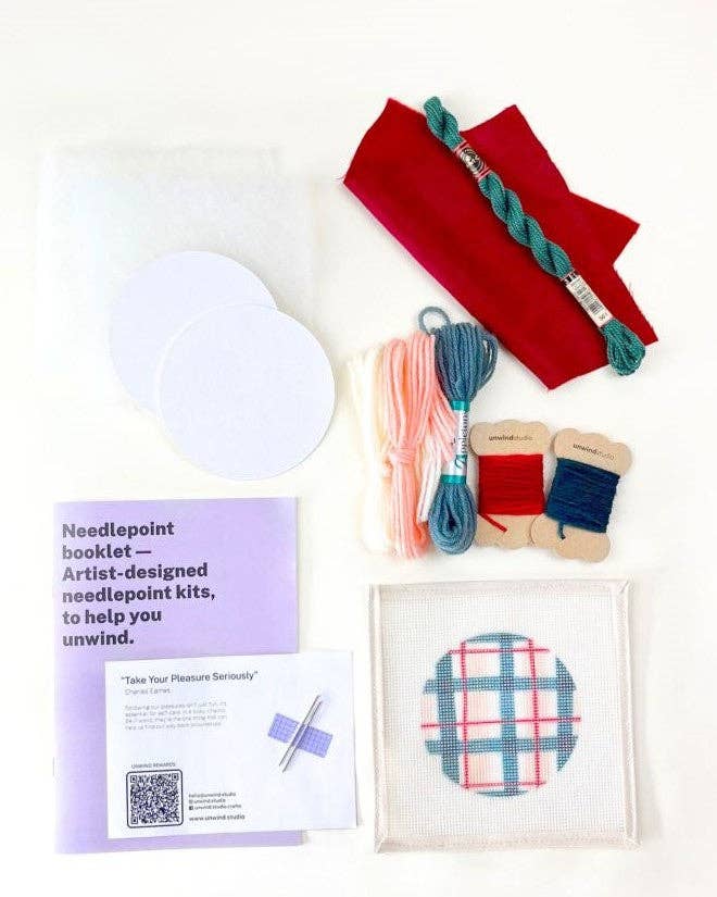 Winter Lodge Needlepoint Ornament Kit