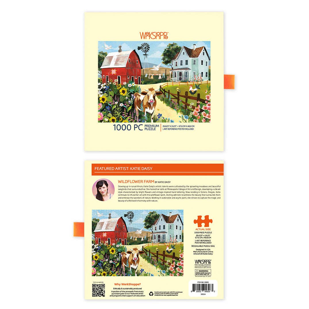 Wildflower Farm 1000 Piece Puzzle, Spring Gift