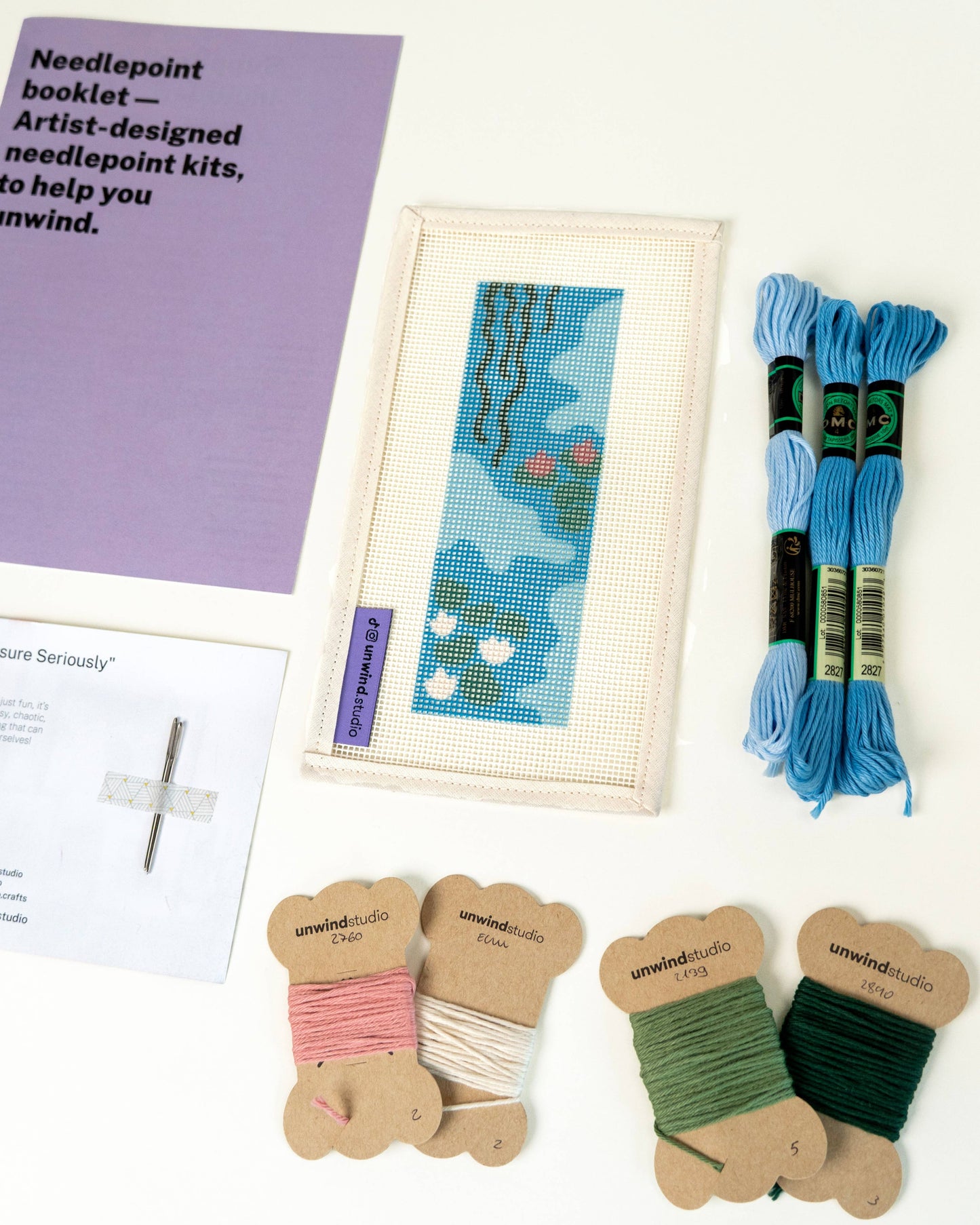 Claude Monet - Water Lilies Bookmark Needlepoint Kit
