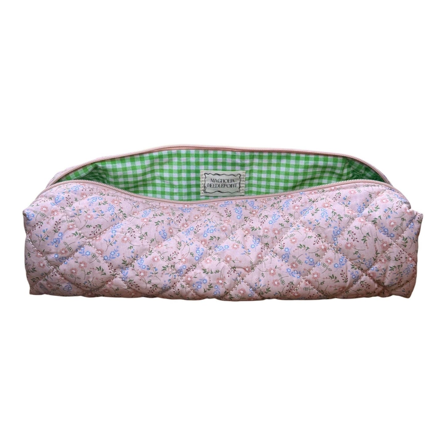 Pink Floral Roll-It-Up Bag