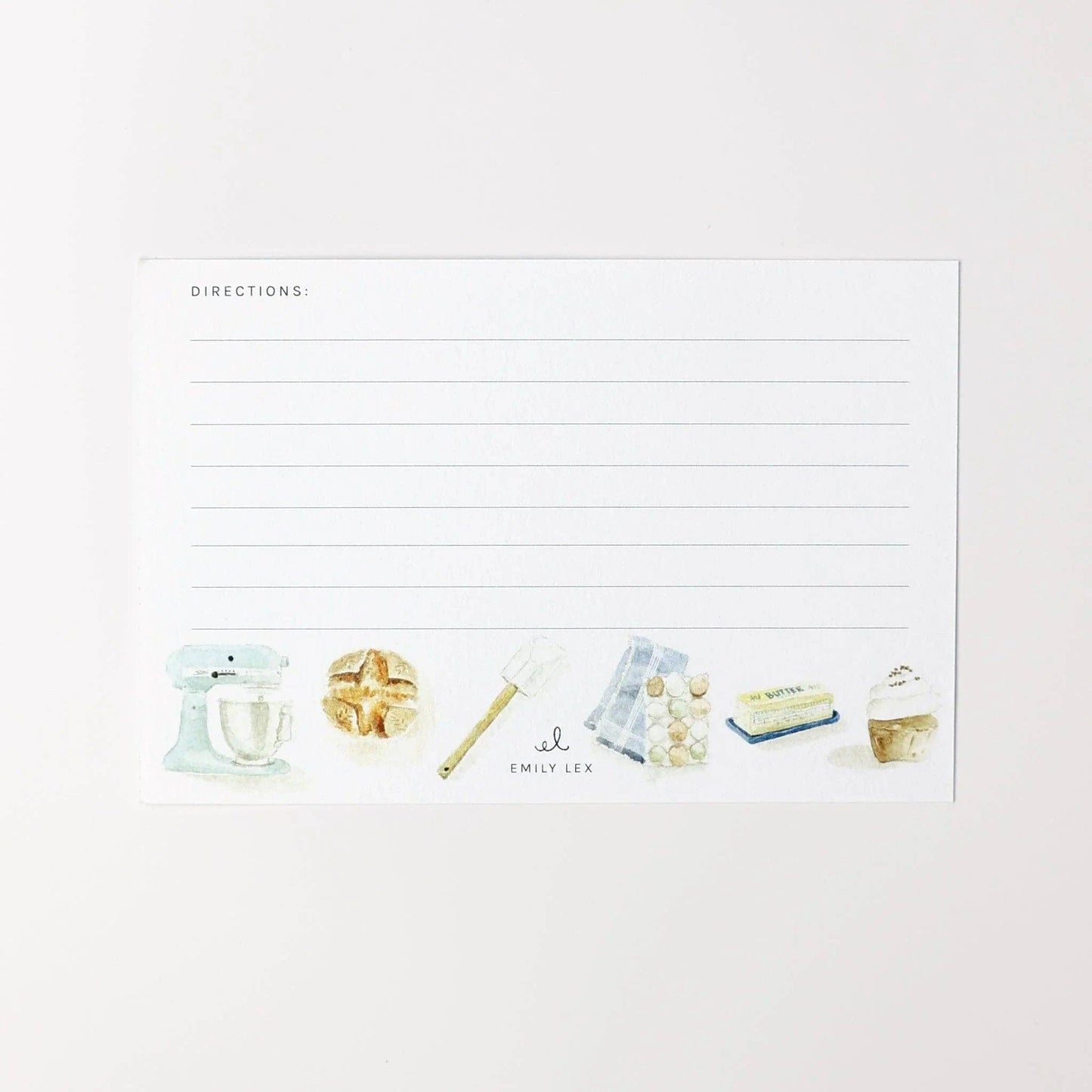 Baking recipe cards