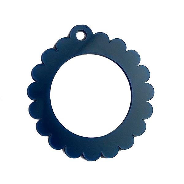 Bag Tag: Small Scallop Round