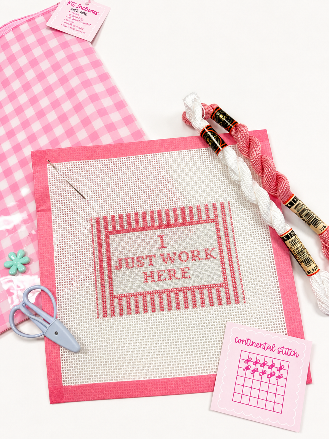 I Just Work Here Needlepoint Kit
