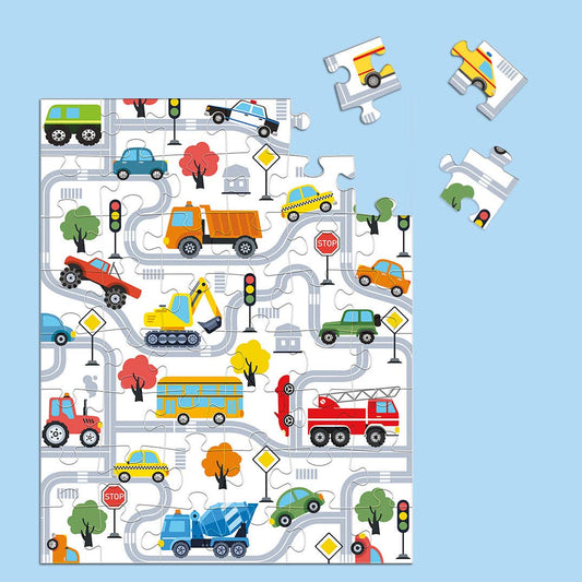 Trucks and Transportation 48 Puzzle Piece Snax