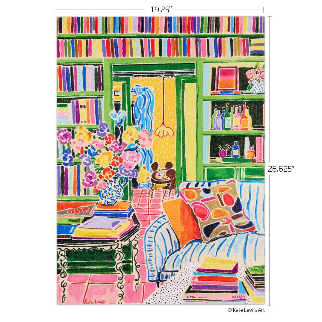 Books & Bouquets 1000 Piece Puzzle, Mother's Day Gift