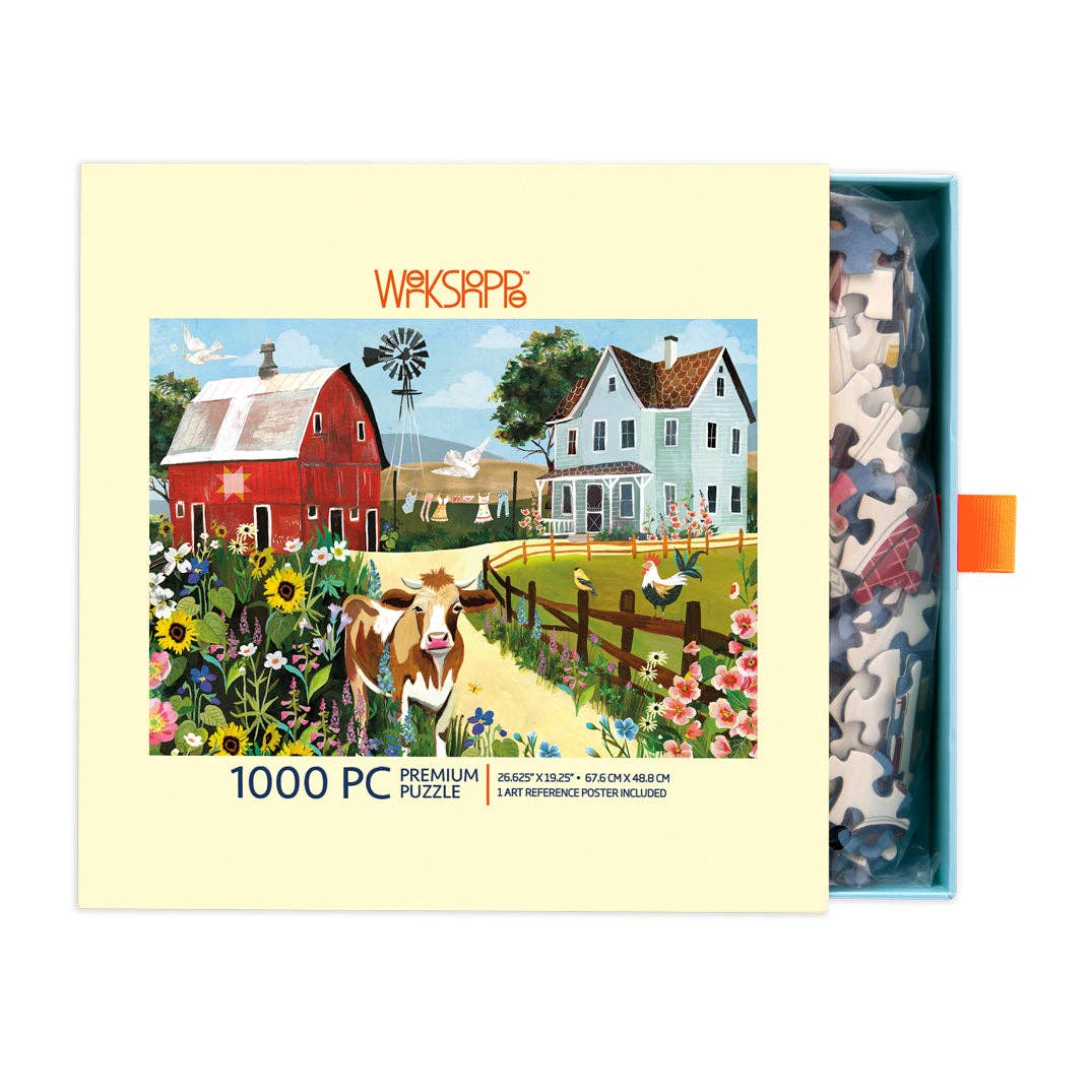 Wildflower Farm 1000 Piece Puzzle, Spring Gift