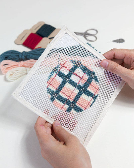 Winter Lodge Needlepoint Ornament Kit