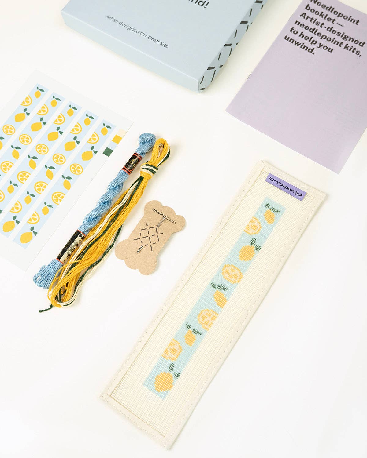 Lemons Key Fob Needlepoint Kit