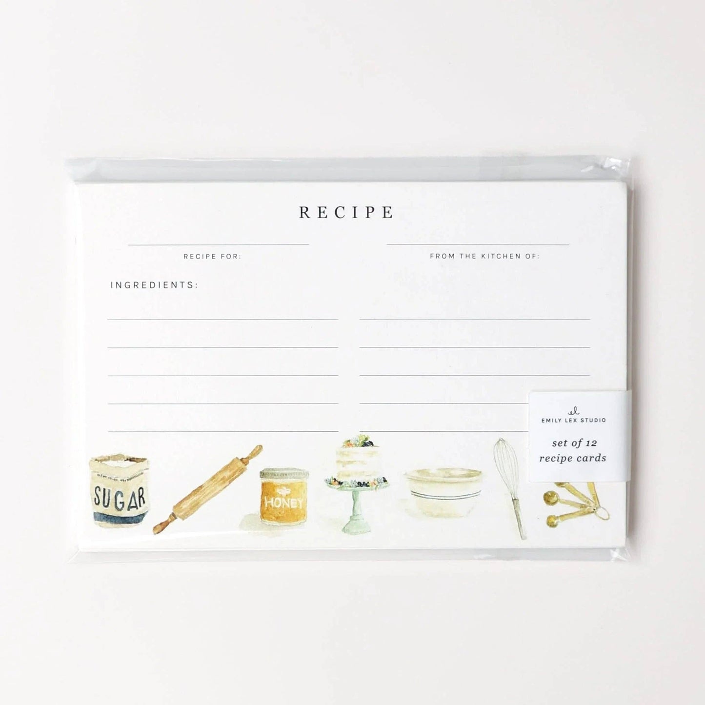 Baking recipe cards