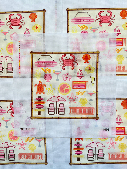 Sunset Beach Bum Toile Canvas