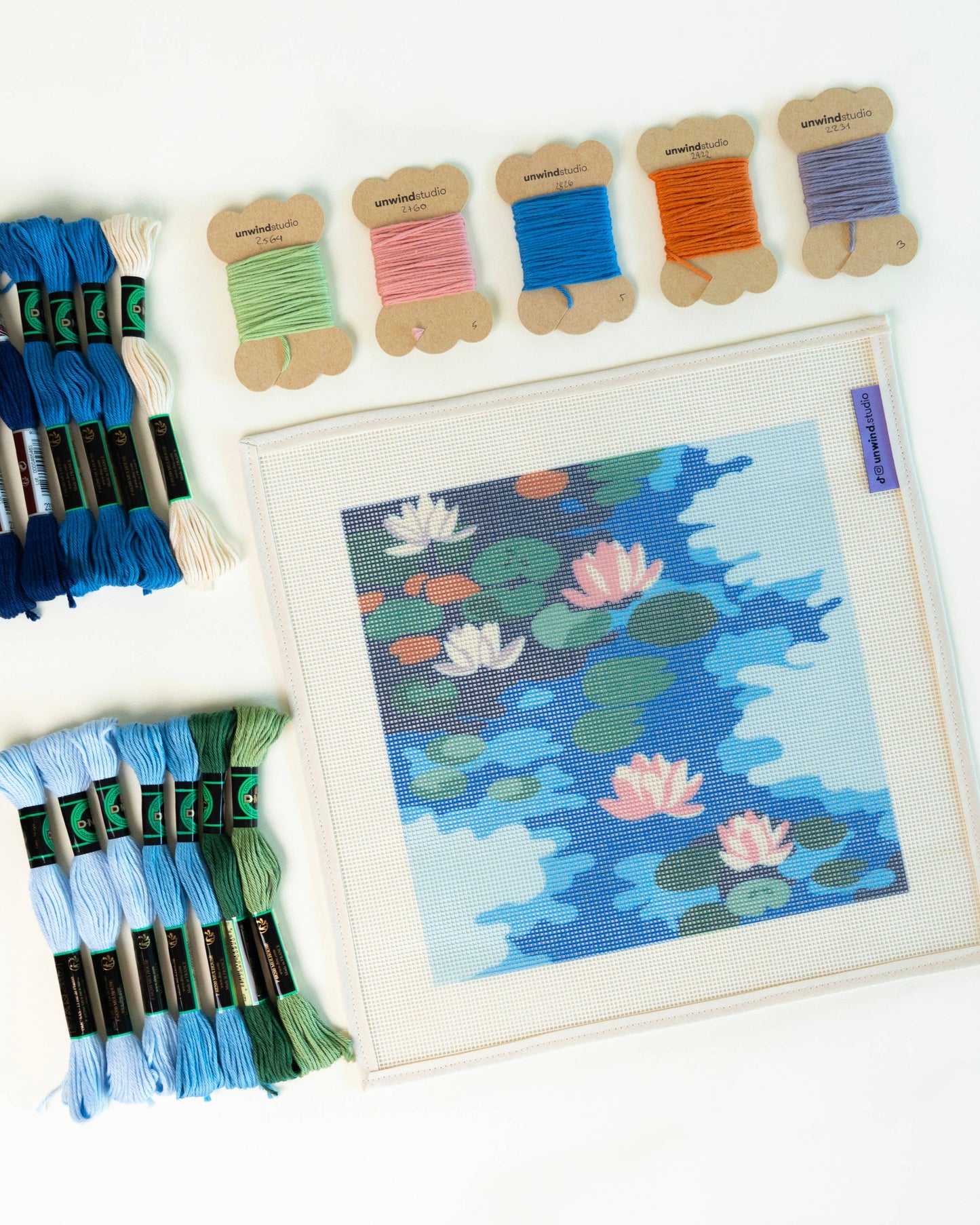 Claude Monet - Water Lilies Needlepoint Kit