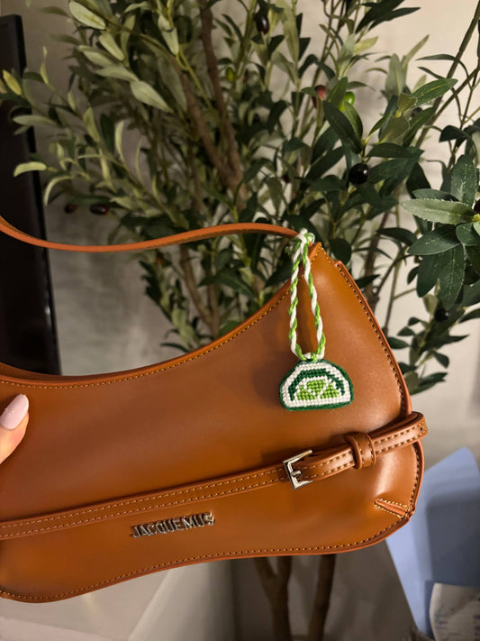 Lime Mini Bag Charm canvas