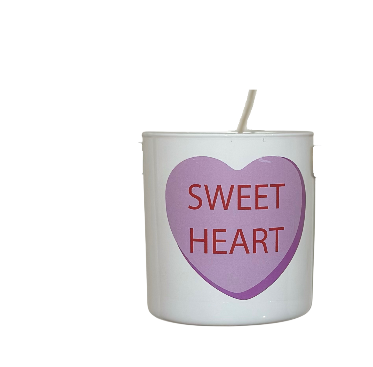 MahJong Time White Glass Candle