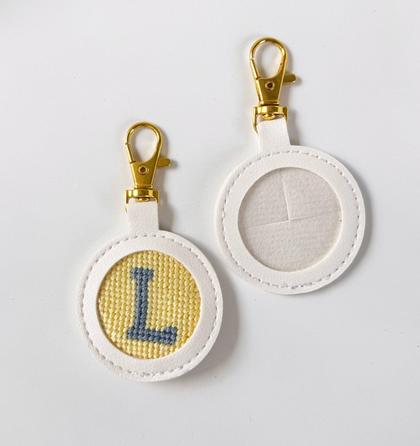Needlepoint Self Finishing Key Fobs