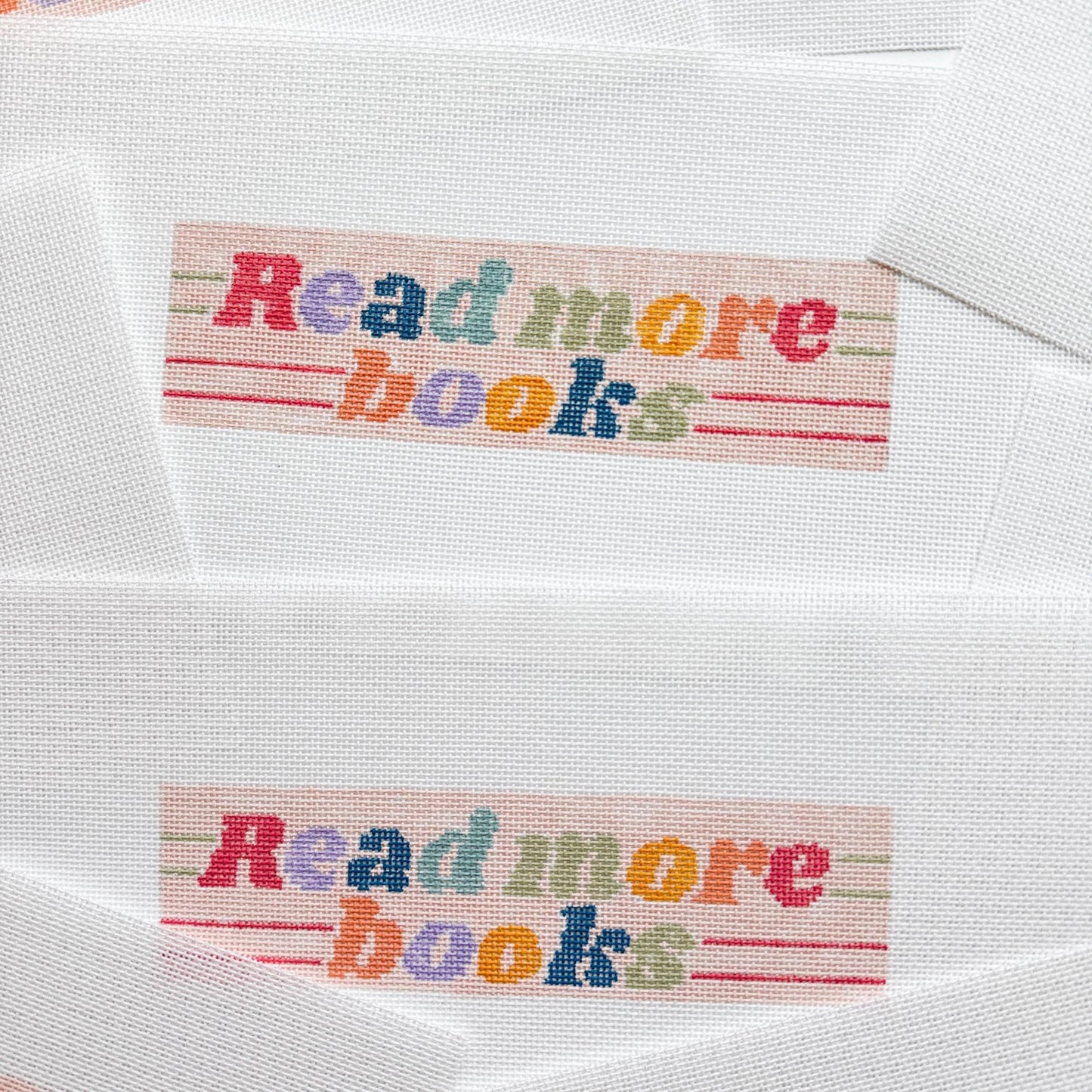 Hand Painted Needlepoint Bookmark Canvas 18 Mesh 2”x7” Design, Retro Needlepoint Canvas, Reading Needlepoint Canvas